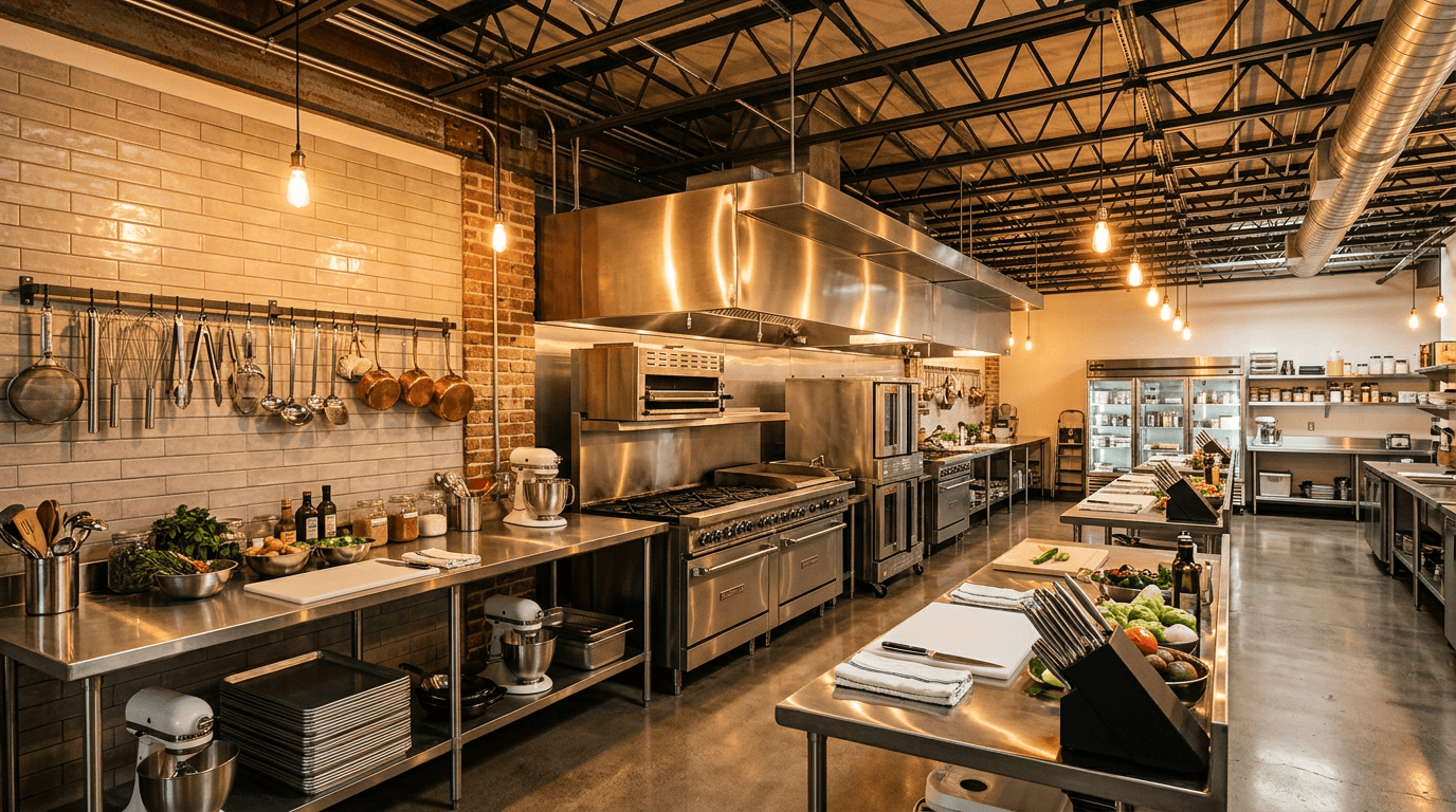 Professional shared kitchen in Hong Kong